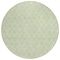 Homeroots 8' Mint Green And Ivory Round Geometric Washable Indoor Outdoor Area Rug 596125 - alternate 5