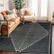 World Rug Gallery Modern Geometric Area Rug 5 ft x 7 ft Black WR91BLACK5X7 - alternate 1