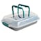 Spice By Tia Mowry 13 x 9 Inch Rectangle Carbon Steel Roaster With Carrier in Teal 87057.02RR - alternate 4