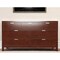 Homeroots 63" Brown Solid Wood Seven Drawer Double Dresser 524154 - alternate 5