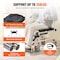Vevor 350lbs Bedside Commode Toilet Chair Lockable Wheels Footrest Flip-up Arm FBL735200 - alternate 6