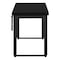Homeroots Adjustable Black Wood and Metal Sled Computer Desk 490019 - alternate 9