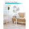 Black & Decker 18-Inch Pedestal Fan, Standing Fan with 3 Speed Settings, White BFP18SXW - alternate 5