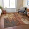 Homeroots 10' X 14' Rust Gray And Ivory Abstract Washable Indoor Outdoor Area Rug 617667 - alternate 7