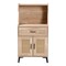 Baxton Studio Pavone Mid-Century Modern Oak Brown Wood Kitchen Cabinet 252-14025-ZORO - alternate 7