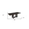 Homeroots 98" Dark Gray Solid Wood Dining Table 366216 - alternate 4
