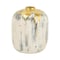 Homeroots 8" Gray Ivory And Gold Modern Abstract Ceramic Table Vase 574216 - alternate 9