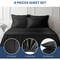 Simple Deluxe King Size 4 Piece Sheet Set, Lightweight Super Soft Easy Care Microfiber - Comfy Breathable, Coolin 3A37HKBSHEKING4BLK - alternate 6