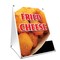 Signmission Fried Cheese, 36 Inch x 24 Inch A-frame Yard Sign, Plastic Sign SBC-2436-Fried Cheese - alternate 1