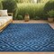 Jonathan Y Portmany Neutral Diamond Trellis Navy 3 ft. x 5 ft. Indoor/Outdoor Area Rug IBZ104B-3 - alternate 1