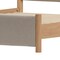 Homeroots Natural and Beige Wood And Upholstery King Bed Frame 583187 - alternate 6