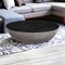 Homeroots 48" Black And Gray Solid Wood And Concrete Round Coffee Table 520638 - alternate 1