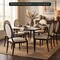 Leisuremod Flaco Leather Dining Arm Chair, Aluminum Frame with Wood Finish FCAWN-19PW - alternate 7