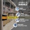 Us Weight Magnetic Wall Mount Retractable Belt Barrier, 33 ft., Caution U2504DNE - alternate 4