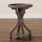 Baxton Studio Westlyn French Country Antique Brown Wood End Table 254-14094-ZORO - alternate 6