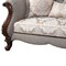 Homeroots 72in Beige And Dark Brown Linen Loveseat and Toss Pillows 515746 - alternate 3