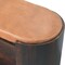 Homeroots 35in Brown Genuine Leather and Solid Wood Upholstered Storage Bench With Shelves 723434 - alternate 8