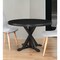 Homeroots 48" Black Wood Pedestal Base Round Top Dining Table 517759 - alternate 5