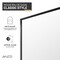 Anzzi Welle 74x34in Framed Fixed Shower Screen Door, Matte Black with 5/16in 8mm Tempered Clear Glass SD-AZ22-01MB - alternate 9