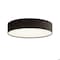 Afx Ashland LED Flush Mount - 16in Dia. - Black Linen ALDF16LAJUDBK - alternate 1