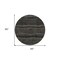 Homeroots 8' Taupe Charcoal And Gray Round Striped Washable Indoor Outdoor Area Rug 588252 - alternate 4