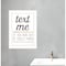 Homeroots Text Me if You Run Out of Toilet Paper 2 White Framed Print Wall Art 408135 - alternate 4