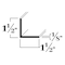 Brunner Aluminum Angle 1-1/2" x 1-1/2" x 1/8", 6063-T5 (A424), 12 Foot Satin Anodized A424 S12 - alternate 2