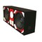 Deejay Led Loaded Box w/Two Despacito Heavy Duty 12-in Woofers One Horn and w/Two Bullet Tweeters RED TBH12RED - alternate 7