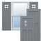 Ekena Millwork True Fit PVC San Antonio Mission Style Fixed Mount Shutters, Ocean Swell, 12W x 32H, PR TFP001ST12X032CH - alternate 1