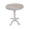 Homeroots 22" White Solid Wood and Metal Height Adjustable Round Pedestal End Table 632720 - alternate 8