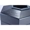 Commercial Zone Products PolyTec(TM) 30  gal Hexagon Institutional Plastic Can, Black, Open Top, Polyethylene, 20 in 737101 - alternate 4