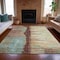 Homeroots 8' X 10' Rust And Beige Abstract Washable Indoor Outdoor Area Rug 630480 - alternate 4