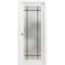 Sartodoors Sliding Pocket Door with Frosted Tempered Glass Planum 2112 White 24x84 Solid Core Modern Interior PLANUM2112PD-WS-24 x 84 - alternate 1