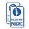 Signmission Pregnant Mom Parking With Graphic, 18'' X 24'' 2 Signs, Heavy Gauge Aluminum, 2PK A-1824-2PACK-23274 - alternate 1