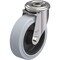 Zoro Select Kingpin Swivel Cstr, Rubr, 5 in, 330 lb, Gry LEXR-POEV 125XR-SG - alternate 1