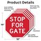 Signmission Stop For Gate, 10 inch X 10 inch, Aluminum Metal Signs, 5PK OC-A-5Pack-10-286 - alternate 4
