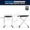 Flash Furniture HERCULES Folding Trvl Toilet w/Toilet Tissue Holder, Stainless Steel Frme w/Non-Slip Rubber Ft, BLK DC-HY6118S-SLVBLK-GG - alternate 8