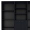 Homeroots 71" Black Five Tier Bookcase with Two doors 546345 - alternate 9
