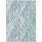 Homeroots 10' X 14' Aqua Mint Green And Silver Geometric Washable Indoor Outdoor Area Rug 589205 - alternate 6