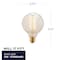 Bulbrite 40- Watt Equivalent G30 Dimmable Medium Screw LED Light Bulb Amber Light 2200K, 4PK 861378 - alternate 6
