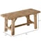 Vintiquewise 36'' Wooden Bench Farmhouse Entryway Organizer Retro Rustic Accent Seat Natural Wood Armless QI004773-36 - alternate 8