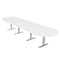 Skutchi Designs 16 Person Conference Table With Power Unit | 16' Racetrack Table | Harmony Series HAR-RAC-48X192-T-W960-NA - alternate 1