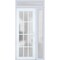 Vdomdoors Front Exterior Prehung FiberGlass Door Frosted Glass / Manux 8312 White Silk / Sidelight and Transo MANUX8312EXD-WS-W36+12 x H80+14-LH - alternate 6