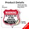 Signmission Dumpster Shield Sign Warning No Public U, 4 inch X 4 inch, Vinyl Decal, 2PK SHI-D-2PACK-4-379 - alternate 5