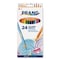 Prang Colored Pencil Sets, 3.3 mm, 2B (#1), Assorted Lead/Barrel Color, PK24 22240 - alternate 1