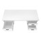 Homeroots 60" White and Black Wood and Metal Sled Computer Desk With Three Drawers 490008 - alternate 9