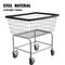 Vevor Wire Laundry Cart Wire Laundry Basket 2.8 Bushel Heavy Duty w/ 4'' Wheels FW-6913 - alternate 7