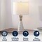 Jonathan Y Artezza 24" Art Deco Contemporary Hourglass Terrazzo/Iron LED Table Lamp, White/Gray JYL8030A - alternate 9