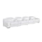 Homeroots 169" White Italian Leather Reclining USB Sofa 632870 - alternate 1