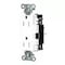Hubbell Wiring Device-Kellems Straight Blade Receptacle, 5-15R, 15 A, 125V AC, 2 Pole, 3 Wire, Surface Mount, Grounded HBL2152STWTR - alternate 3